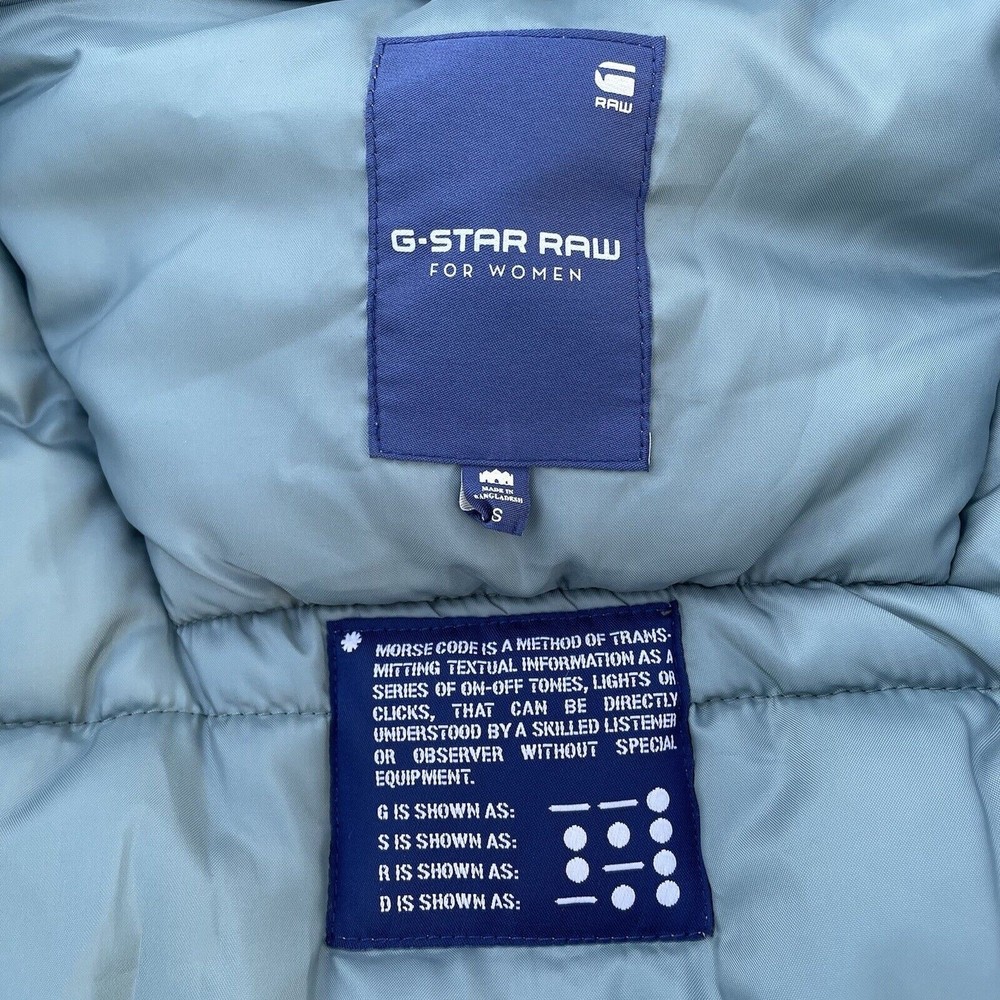 G-Star Khaki Hooded Puffer Coat - Picture 10 of 12